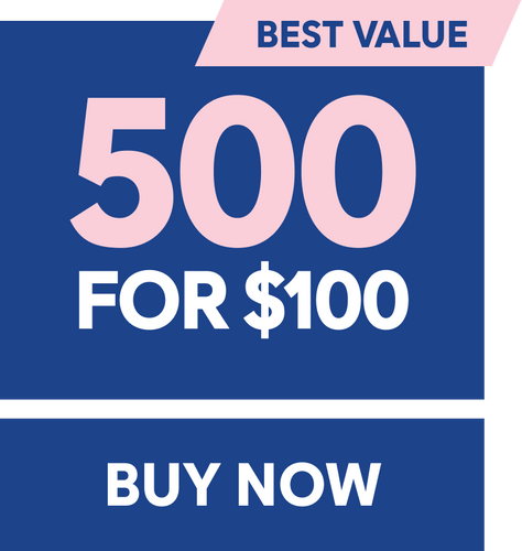 500 for $100