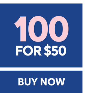100 for $50